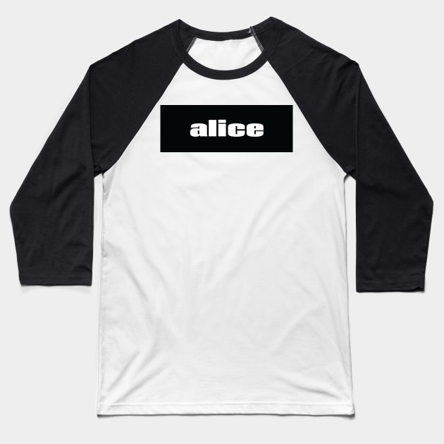 Alice Baseball T-Shirt by ProjectX23Red